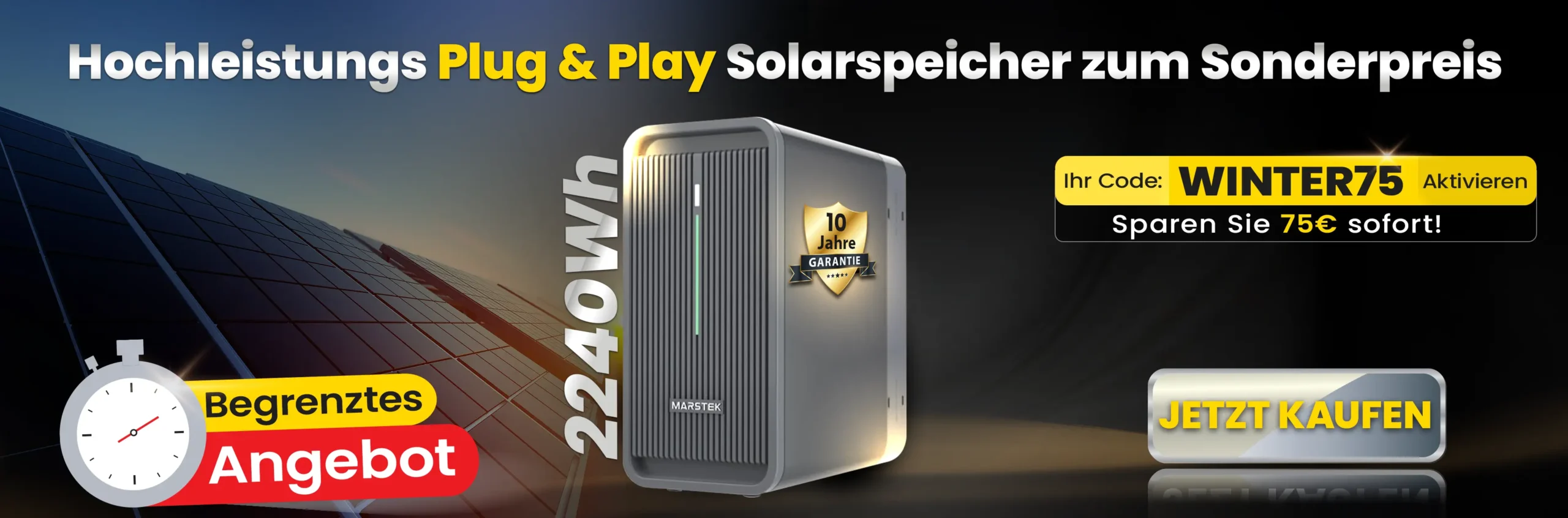 Marstek B2500 Solarspeicher Web Banner